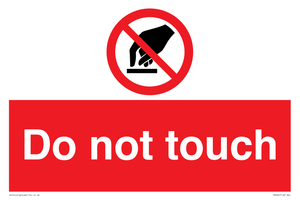 do not touch